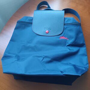 NWT Longchamp Le Pliage Navy Blue Backpack